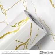 Imprimax Marmoroptik Weißgold Glänzend Amore Alba Imperial Gloss