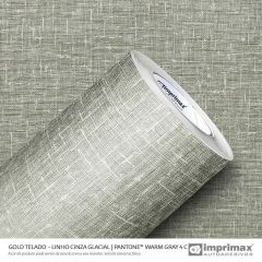 Imprimax Textiloptik Silber Grau Decormax Gold Telado Linho Cinza Glacial