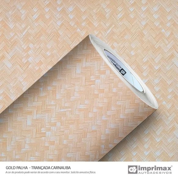 Imprimax Decormax Gold Palha Trancada Carnauba geflochtene Holzoptik